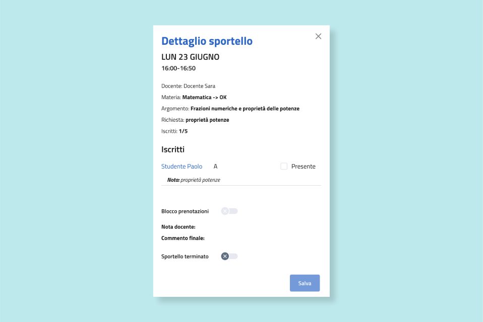 Funzionalita Supervisione sportelli